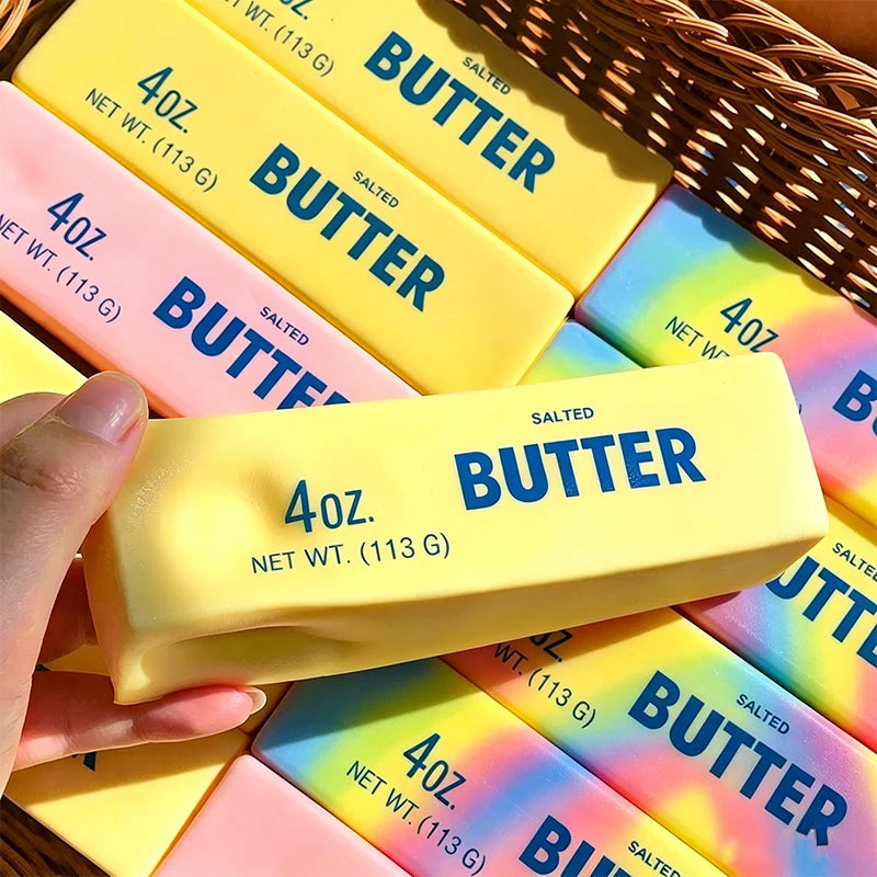 Squishy Butter Stick 🧈 – Jouet Fidget Anti-Stress à Presser