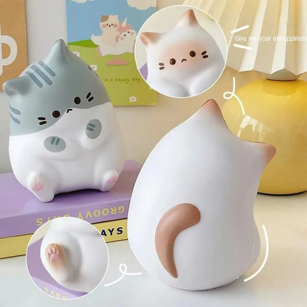 Squishy Chat Kawaii — Balle Anti-Stress Ultra Satisfaisante
