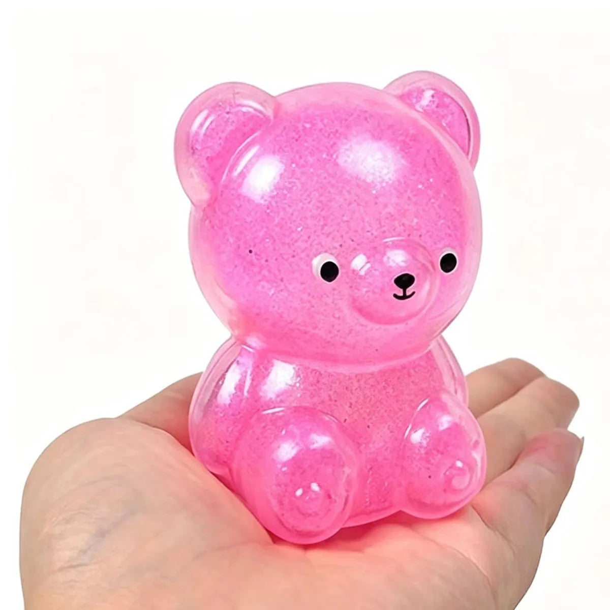 Squishy Ourson Pailleté – Jouet Anti-Stress Moelleux à Presser