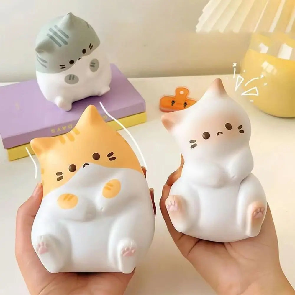 Squishy Chat Kawaii — Balle Anti-Stress Ultra Satisfaisante