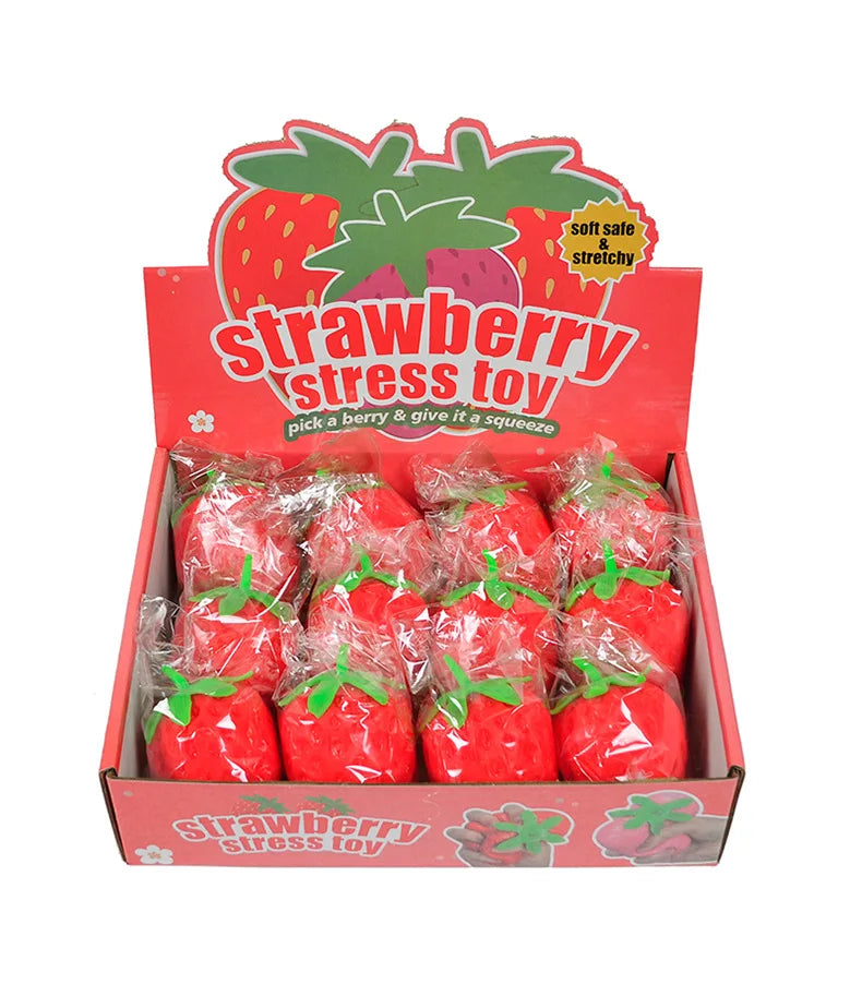Squishy Fraise Géante 🍓 – Jouet Sensoriel Doux et Satisfaisant