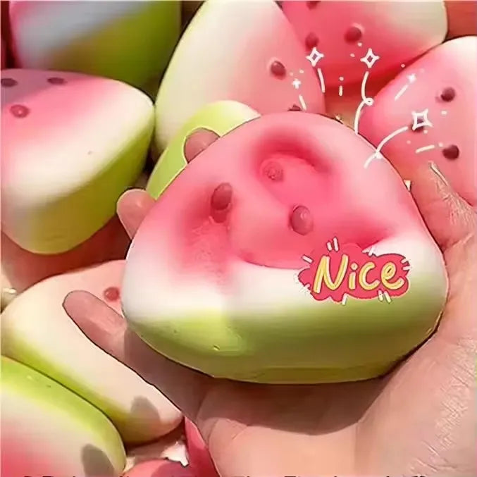 Squishy Pastèque – Jouet Anti-Stress Moelleux et Satisfaisant