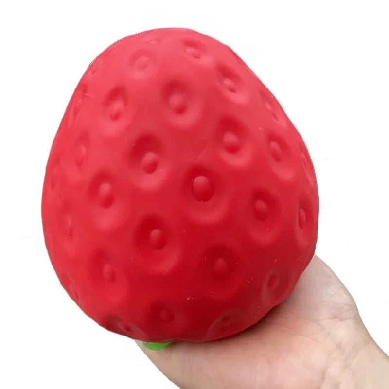 Squishy Fraise Géante 🍓 – Jouet Sensoriel Doux et Satisfaisant