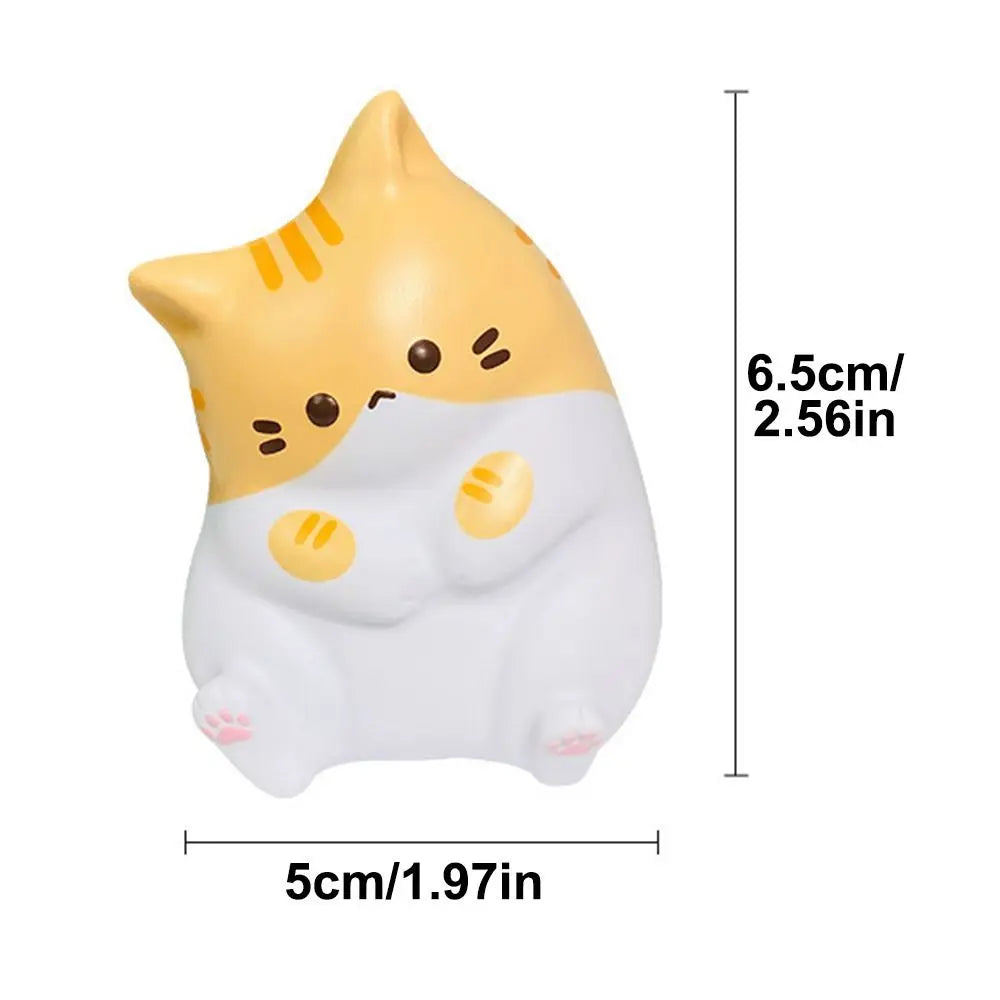Squishy Chat Kawaii — Balle Anti-Stress Ultra Satisfaisante